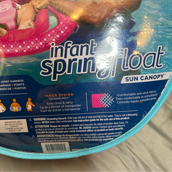 NWT Infant Springfloat Sun Canopy Swim Ways - Picture 4 of 6